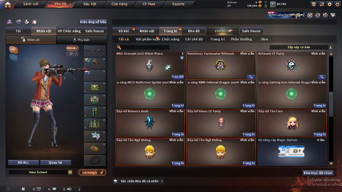 shop acc cf uy tin gia re